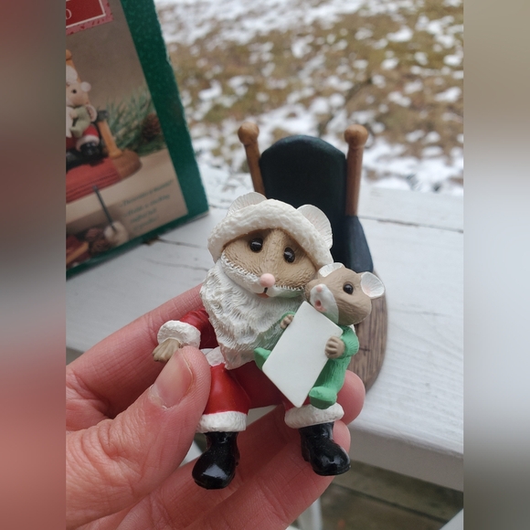 Santa Mouse Stocking Hanger - Picture 2 of 6